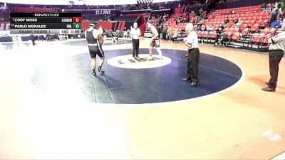 2A 285 lbs Champ. Round 1 - Pablo Morales, Wheeling vs Cody Moss, Chatham (Glenwood)