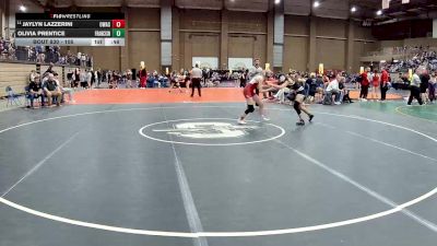 105 lbs Cons. Round 4 - Olivia Prentice, Francis Howell North vs Jaylyn Lazzerini, Owasso