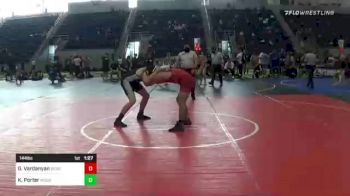 144 lbs Quarterfinal - Gor Vardanyan, Berberyan vs Keagan Porter, Mogollon