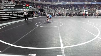 130 lbs Round Of 16 - Logan Stevens, Lafayette Scrappers WC vs Hollis Hobbs, Richmond Youth WC