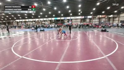 124 lbs Quarterfinal - Brooke Warejcka, Canton vs Caydence Watters, Windy City Wrestling Club