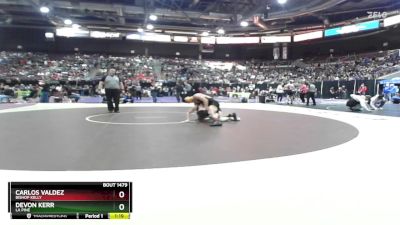 150 lbs Semifinal - Devon Kerr, La Pine vs Carlos Valdez, Bishop Kelly