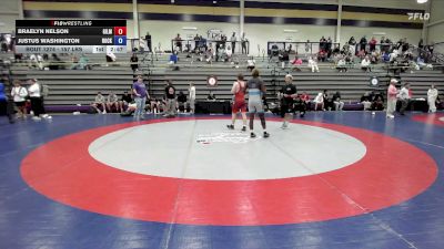 157 lbs Consolation - Braelyn Nelson, Gilmer Bobcat Wrestling vs Justus Washington, Rockmart Takedown Club