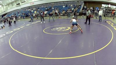 14U Girls - 90 lbs Cons. Semis - Allison Cazares, Toss Em Up Wrestling Academy vs Brooke Dixon, Mayo Quanchi Wrestling