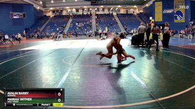 130 lbs Champ. Round 2 - Avalin Barry, Norwin vs Mariah Witmer, Holy Spirit