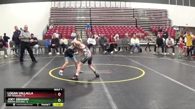 60 lbs Quarterfinals (8 Team) - Logan Vallalla, Mat Assassins vs Joey Graham, Indiana Outlaws