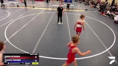 108 lbs Quarterfinal - Jaxon Petersen, NE vs Thomas Vanasek, MN