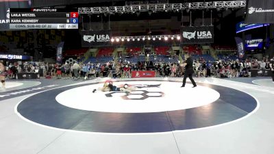 110 lbs Cons. Sub-rd Of 32 - Laila Wetzel, TX vs Kara Kennedy, IA