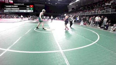 285 lbs Champ. Round 1 - James Friedman, Ponderosa vs Xavier Flores, Pacheco