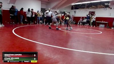 144 lbs Cons. Round 4 - Ethan Williams, North Central vs Sebastian Zamora, Westfield