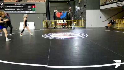 Schoolgirls - 85 lbs Semis - Alexandria Chagoya, So Cal Hammers Wrestling vs Mackenzie Amidon, MTC - MANTANONA TRAINING CENTER