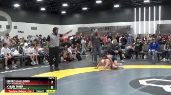 100 lbs Round 3 (8 Team) - Mateo Gallegos, Team 922 (OH-PA) vs Kyler Thier, Thorn Wrestling (MN)