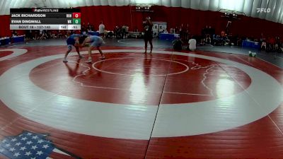 137-140 lbs Round 2 - Jack Richardson, Roncalli vs Evan Dingwall, WCAABE Knights