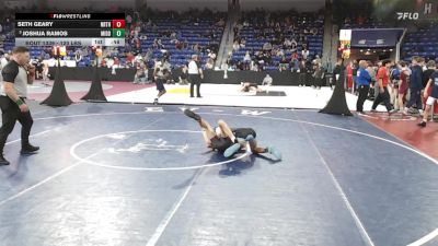 120 lbs Round Of 32 - Seth Geary, Northbridge vs Joshua Ramos, Middletown