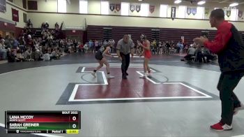 110 lbs Cons. Round 1 - Lana McCoy, North Scott vs Sarah Greiner, Independence