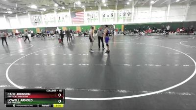 157 lbs Prelim - Cade Johnson, Kentucky Wesleyan vs Lowell Arnold, UW-Parkside