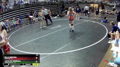101 lbs Round 4 (6 Team) - Caitlyn Kendall, Oregon Girls vs Ella Brown, Team USA