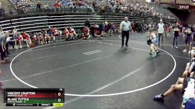 75 lbs Round 5 (6 Team) - Blake Tuttle, Kansas Mamba vs Vincent Crafton, Nebraska Blue