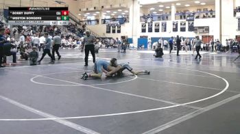 145 lbs Quarterfinal - Bobby Duffy, Christian Brothers Academy vs Weston Borgers, Blair Academy