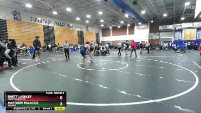 144 lbs Cons. Round 3 - Matthew Palacios, Walnut vs Rhett Lashley, Crespi Carmelite