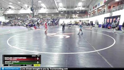 141 lbs Cons. Round 2 - Khyler Carstarphen, Grand View (Iowa) vs Wyatt Cooley, Westminster