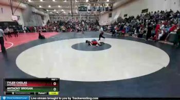 132 Boys Champ. Round 1 - Tyler Cholas, Brighton Highschool vs Anthony Brogan, Thundercats