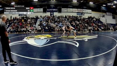 141 lbs Semifinal - Ryan Wehner, Upper Iowa vs Sean Solis, UMary