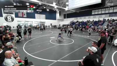 105 lbs Semifinal - Kelsie Chater, Pounders Wrestling Club vs Mia Najera, Threshold Wrestling Club