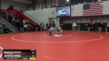 190 lbs Semifinal - Brooklyn Graham, East Buchanan vs Samantha Murray, West Delaware, Manchester