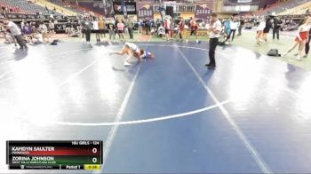 124 lbs Cons. Round 4 - Zorina Johnson, West Hills Wrestling Club vs Kamdyn Saulter, Minnesota