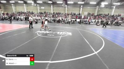 144 lbs Consi Of 8 #2 - Bryson Davis, Stout Wr Acd vs Malachi Wood, No Team