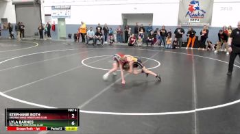 62 lbs Round 1 - Lyla Barnes, Mid Valley Wrestling Club vs Stephanie Roth, Anchor Kings Wrestling Club