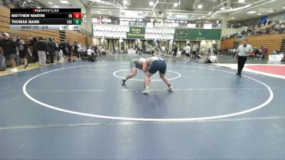 215 lbs Cons. Round 2 - Matthew Martin, Rancho Bernardo vs Thomas Mann, Casteel