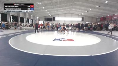 113 lbs Cons. Quarters - Aaden Feliciano, Burnett Trained Wrestling vs Bennett Wachter, Burnett Trained Wrestling