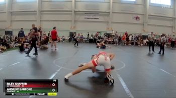 175 lbs Round 2 (6 Team) - Andrew Barford, Team 922 vs Riley Shaffer, U2 Wranglers