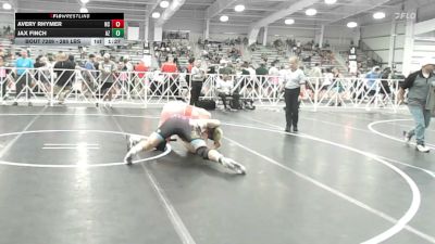 285 lbs Round Of 64 - Avery Rhymer, NC vs Jax Finch, AZ