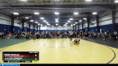 87 lbs Round 4 - Clayton Andrews, All In Wrestling Academy vs Pedro Barajas, Mountain Man Wrestling Club
