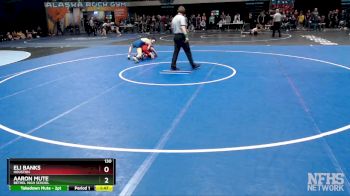 130 lbs Quarterfinal - Aaron Mute, Bethel High School vs Eli Banks, Houston