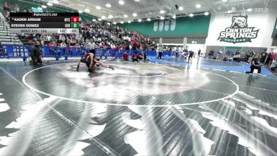 144 lbs Cons. Semi - Kaden Arram, Mt Carmel vs Steven Gomez, Corona Senior