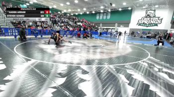 144 lbs Cons. Semi - Kaden Arram, Mt Carmel vs Steven Gomez, Corona Senior