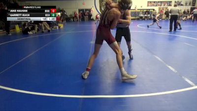 120 lbs Semifinal - Jake Haugse, Mount Vernon vs Garrett Kuch, Benton Community