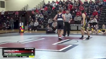 182 lbs Quarterfinal - Mayson Mitchell, Benton Community vs Preston Thompson, Center Point-Urbana