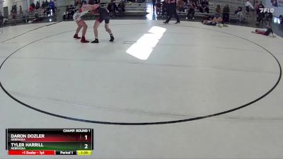 147 lbs Semifinal - Tyler Harrill, Nebraska vs Daron Dozler, Nebraska