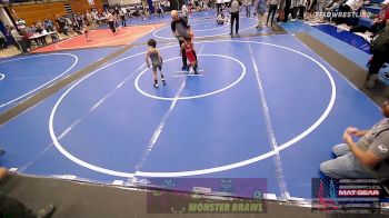 46 lbs Quarterfinal - Zander Murray, Hinton Takedown Club vs Tatum Riksen, Randall Youth Wrestling Club