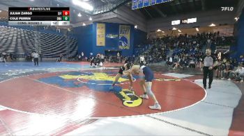 120 lbs Cons. Round 3 - Julian Zargo, St John Vianney vs Cole Perrin, Delaware Military Academy