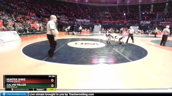 1A 126 lbs Cons. Round 1 - Hunter Shike, Tolono (Unity) vs Calvin Miller, Shelbyville