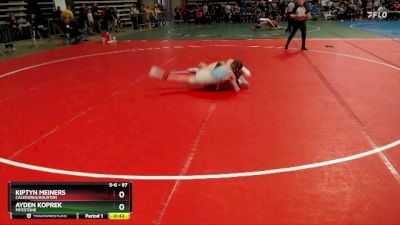 97 lbs Quarterfinal - Kiptyn Meiners, Caledonia/Houston vs Ayden Koprek, Pipestone