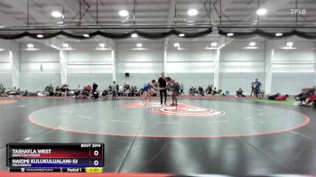 109 lbs Champ. Round 2 - Tashayla West, Brewton Parker vs Naiomi Kulukulualani-Sales, Providence