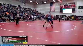 170 lbs Quarterfinal - Holt Larson, Dawson-Boyd - Lac Qui Parle - Montevideo United vs Cooper Ochsendorf, Maple River/USC