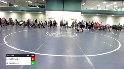 60 lbs Quarterfinal - Lane McClintock, IA vs Nathan Beckham, CA